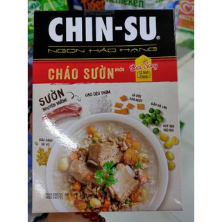 cháo chinsu tim gan, sườn có miếng thật