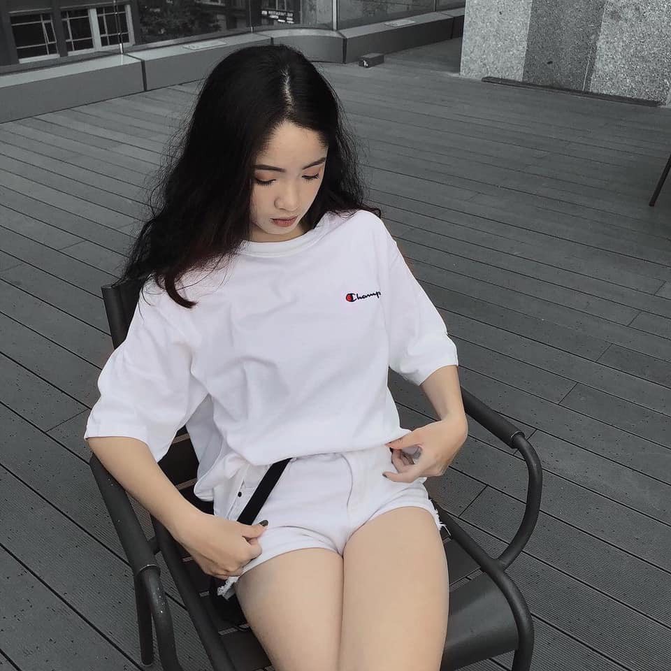 ÁO CHAMPION® HERITAGE EMBROIDERED TEE - 100% AUTHENTIC - 100% SHIPPED USA