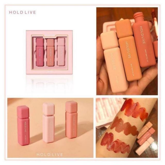Sét son 3 thỏi Hold Live Mist Matte Lip