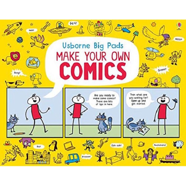 Sách - Anh: Usborne Big Pads Make Your Own Comic