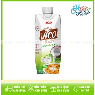 [HÀNG CHÍNH HÃNG] Nước Cốt Dừa Nguyên Chất VicoFresh 330ml - Coconut Milk