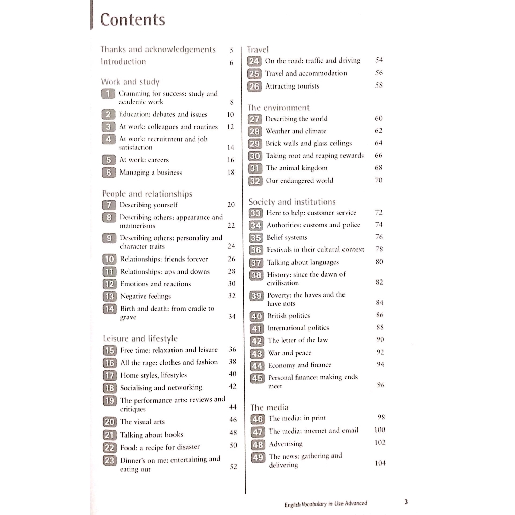 Sách - English Vocabulary in Use: Advanced Book Fahasa Reprint Edition: Vocabulary Reference and Practice