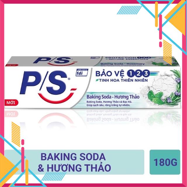 Kem đánh răng P/S Bảo vệ 123 Baking soda hương thảo 180g