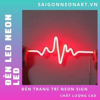 Đèn trang trí led neon sign hình NHỊP ĐẬP THANH ÂM