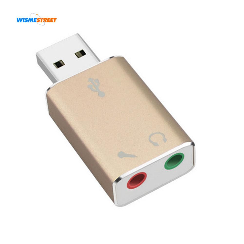 Thiết bị kết nối tín hiệu âm thanh 3D 7.1 cổng USB 2.0 cho PC tai nghe trùm đầu