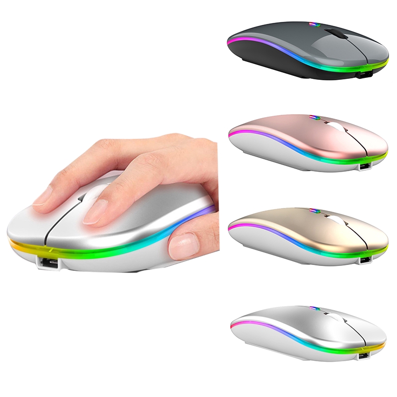 2.4GHz Luminous Mute Optical Wireless Mouse Computer PC Mice USB 2.0 Ergonomically Design Ultra Slim Fashion Mouse