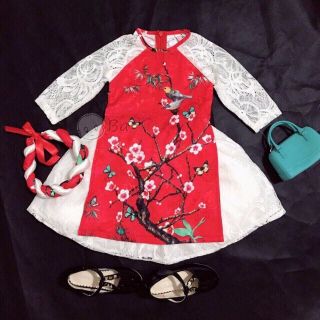 Rập áo dài bé gái 1-10T