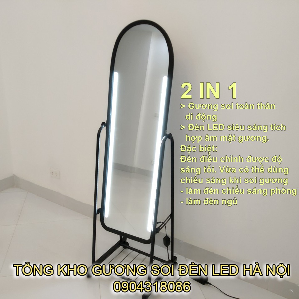 Gương Toàn Thân Di Động Đèn LED LUXHOME