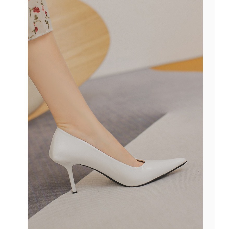 Cadieland Giày cao gót 8cm hè 2021 high-heeled, xu hướng thời trang 2021, giày công sở nữ tính CS131 Grace