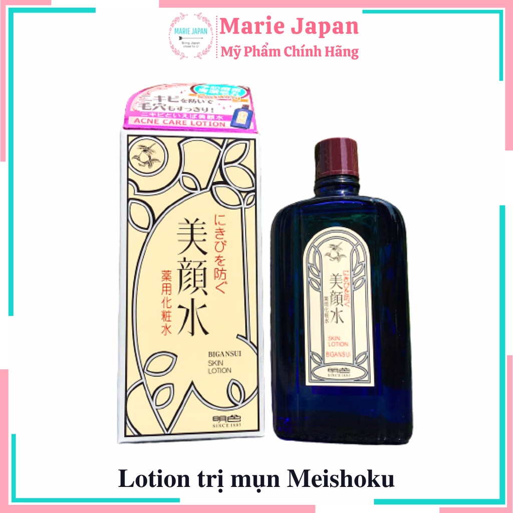 Lotion nước hoa hồng ngừa mụn Meishoku 90ml Nhật Bản