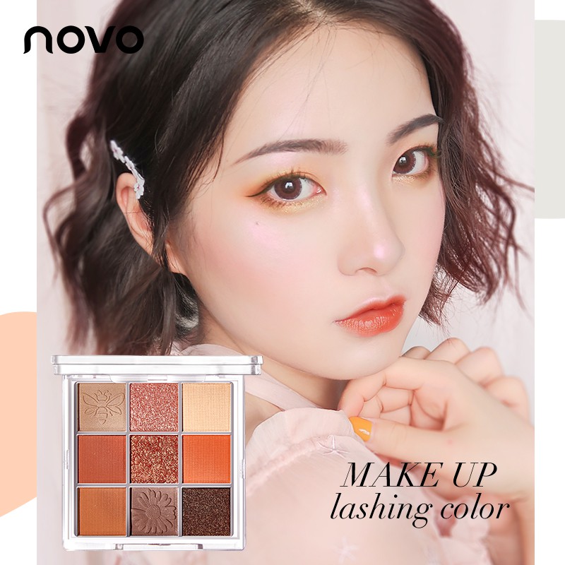 (Hàng Mới Về) Bảng Phấn Mắt 9 Màu Trang Điểm Không Thấm Nước Chống Nhòe | BigBuy360 - bigbuy360.vn