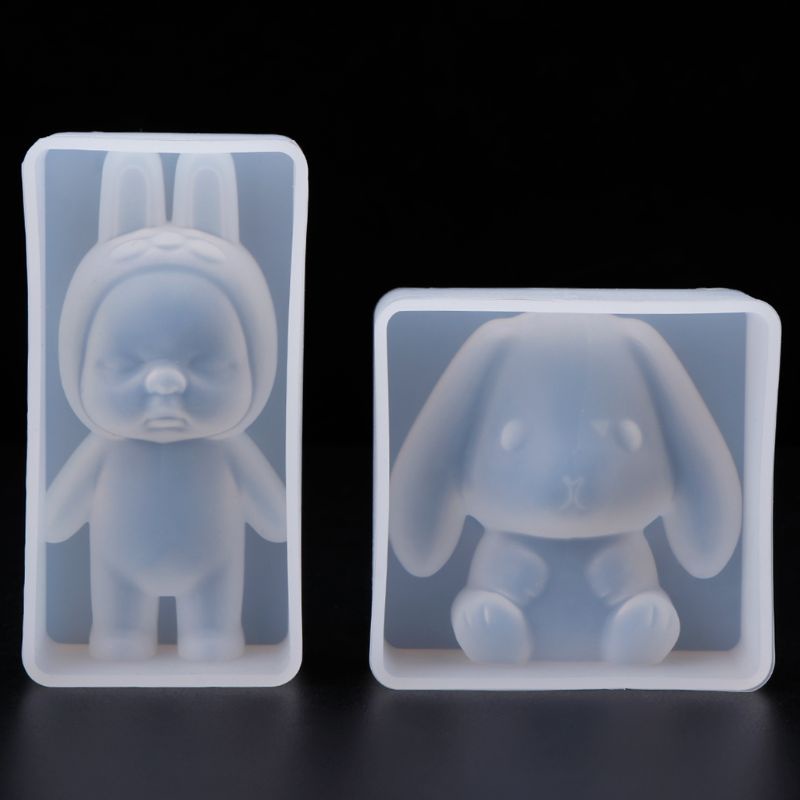 Arin Khuôn Làm Trang Sức Resin Epoxy UV DIY Hình Thỏ Con Trang Trí Giáng Sinh Tại Nhà