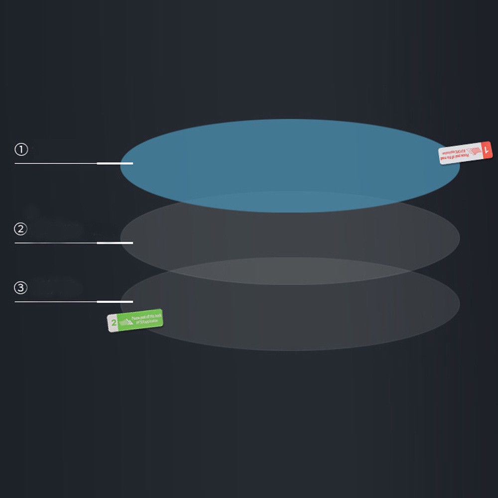 Bộ 2 Ốp Bọc Gương Chiếu Hậu Xe Hơi Chống Sương Mù / Nước Mưa Tiện Dụng