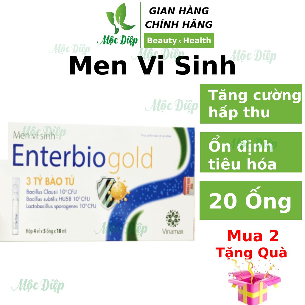 Men tiêu hóa ăn ngon ❤️CHÍNH HÃNG👍 Enterbio Gold ❤️ tăng hấp thu, giảm rối loạn tiêu hóa cho trẻ em và người lớn