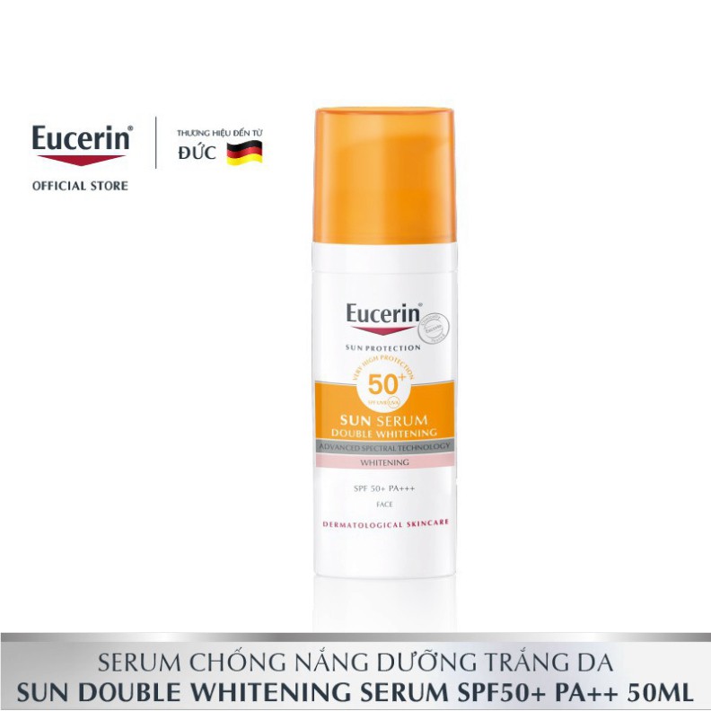[Mua 1 tặng 1]Kem chống nắng Eucerin Double Whitening Serum SPF50+ -87997 Tặng 1 Tẩy trang Eucerin Dermato Clean-83581