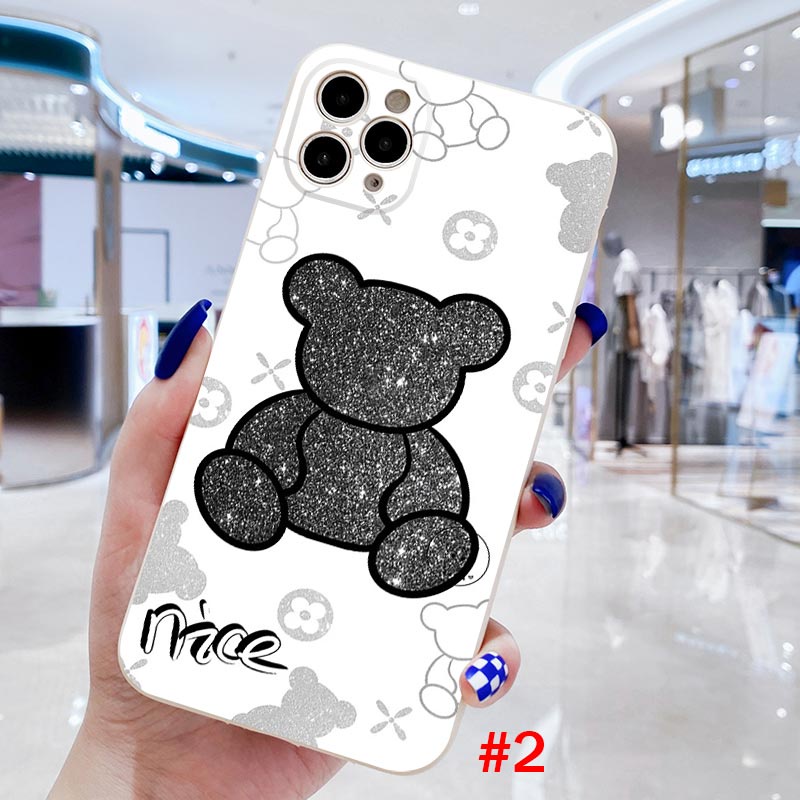 Ốp Điện Thoại Viền Thẳng In Hình Gấu Violent 1 Cho iPhone 14 13 12 Mini 11 Pro MAX XR X XS MAX 8 7 6 Plus SE3 SE2