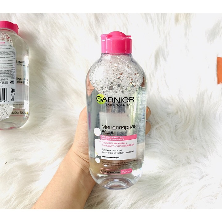 Nước tẩy trang Garnier Micellar Cleansing Water 400ml bản Nga