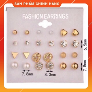 Set 12 Đôi Khuyên Tai Siêu Hot