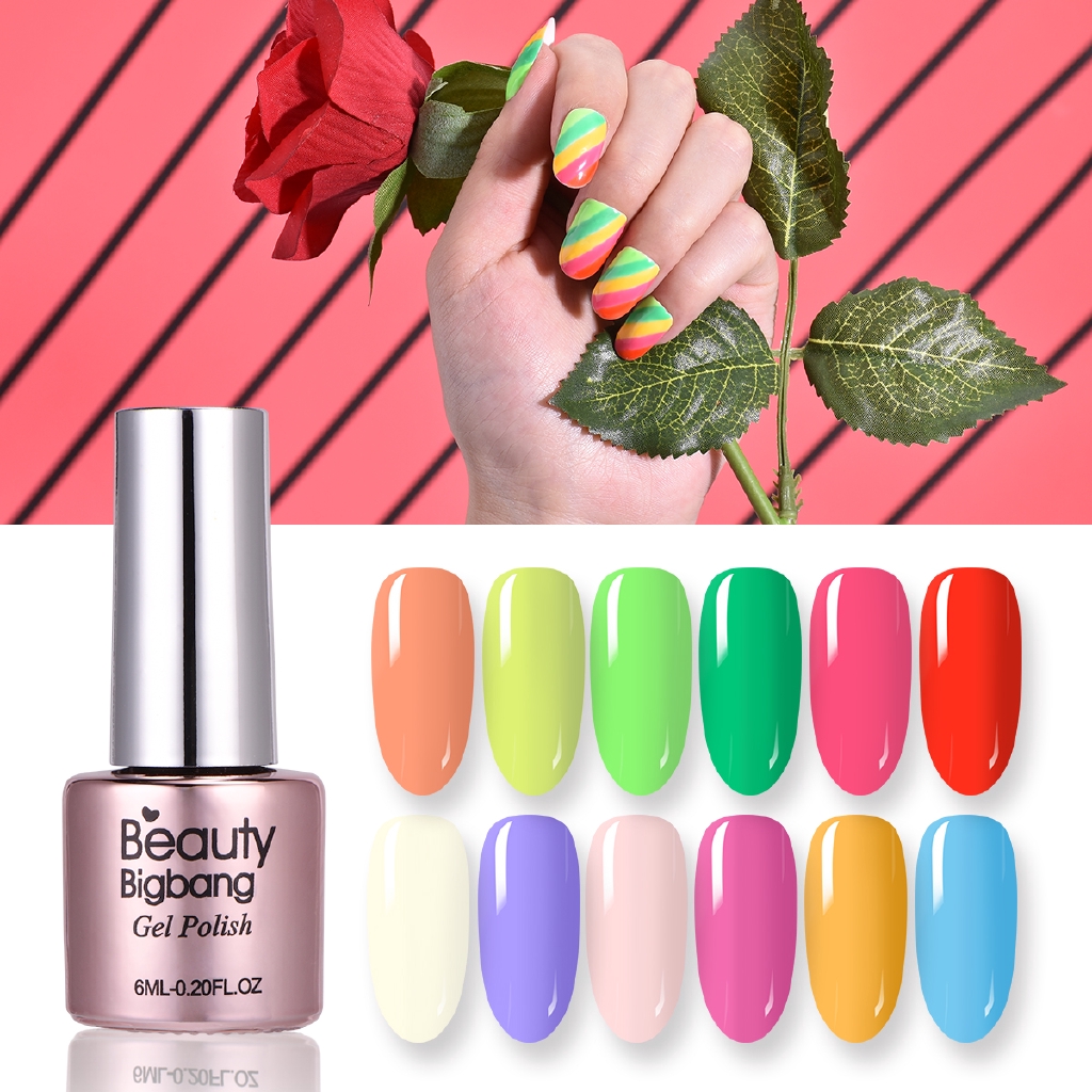Chai sơn gel 6ml BEAUTYBIGBANG màu dạ quang đẹp mắt
