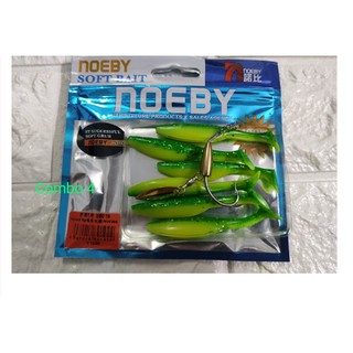 mồi mềm noeby  kèm lưỡi móc mồi Ar15