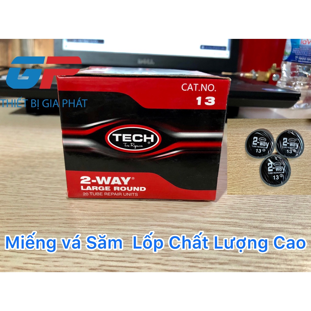 Miếng Vá Săm Lốp ô tô, Xe Máy Tech 13 Kích Thước 80 mm - Dòng Miếng Vá Lốp Siêu Dính, Khô Nhanh
