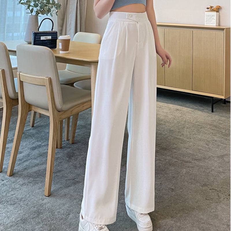 Quần tây IELGY cạp cao ống đứng dễ phối đồ cho nữ