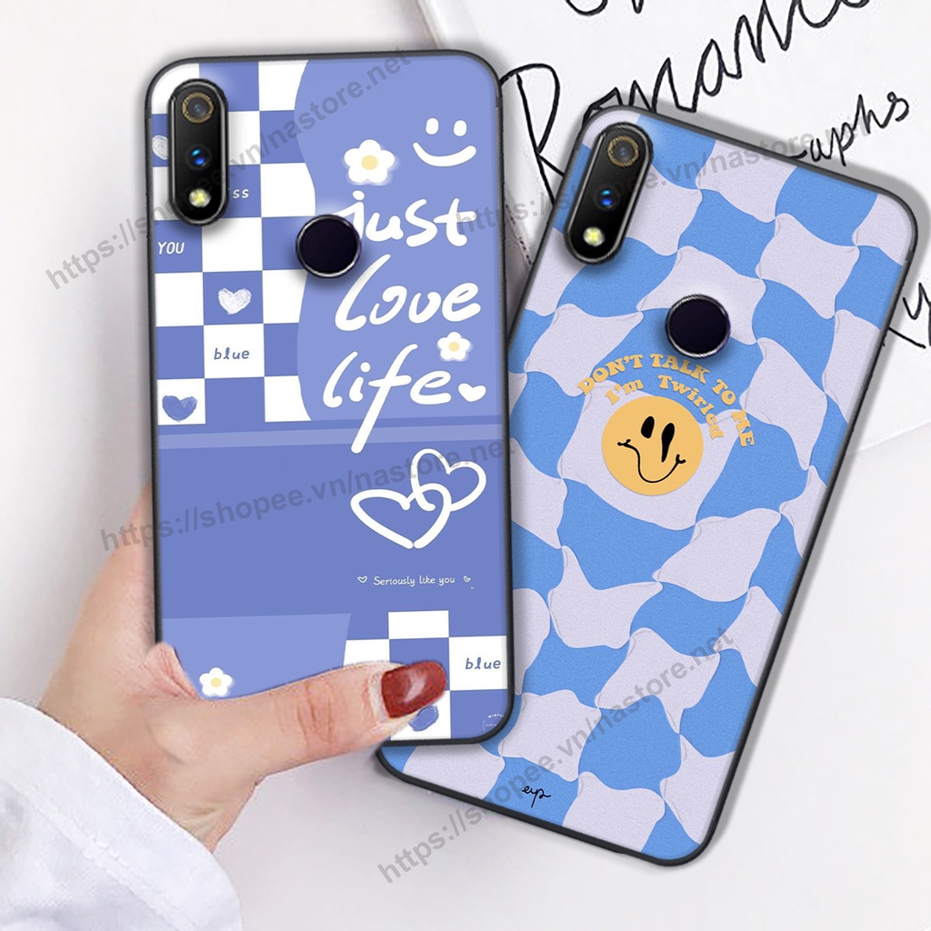 Ốp lưng Realme 3 / Realme 3 Pro trái tim hình gấu cute cá tính, giá rẻ, cực bền