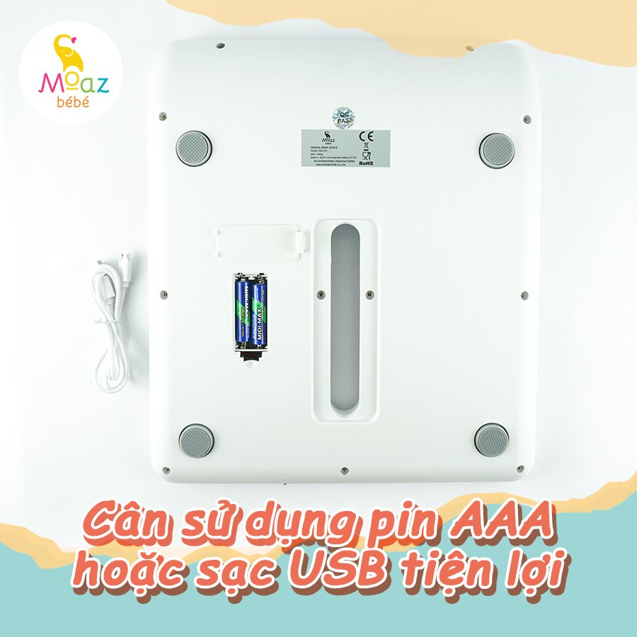 Cân điện tử cho mẹ và bé Moaz bebe Mb-022 hàng chính hãng bảo hành 1 năm