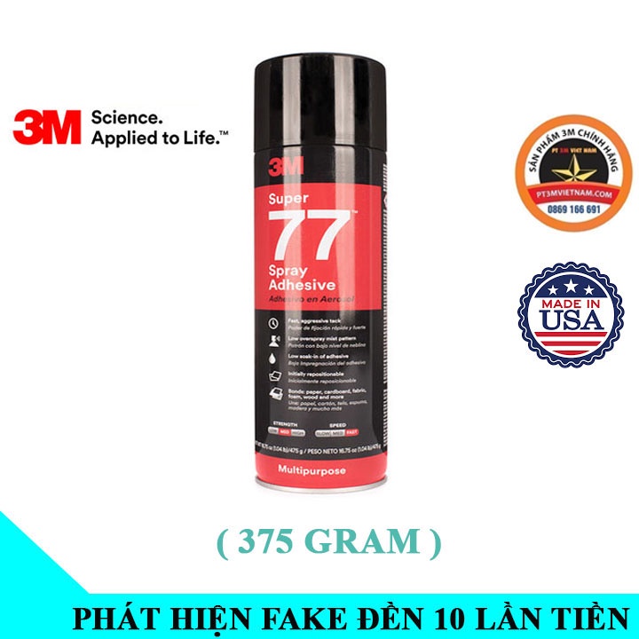 Keo phun xịt đa năng 3M Super 77