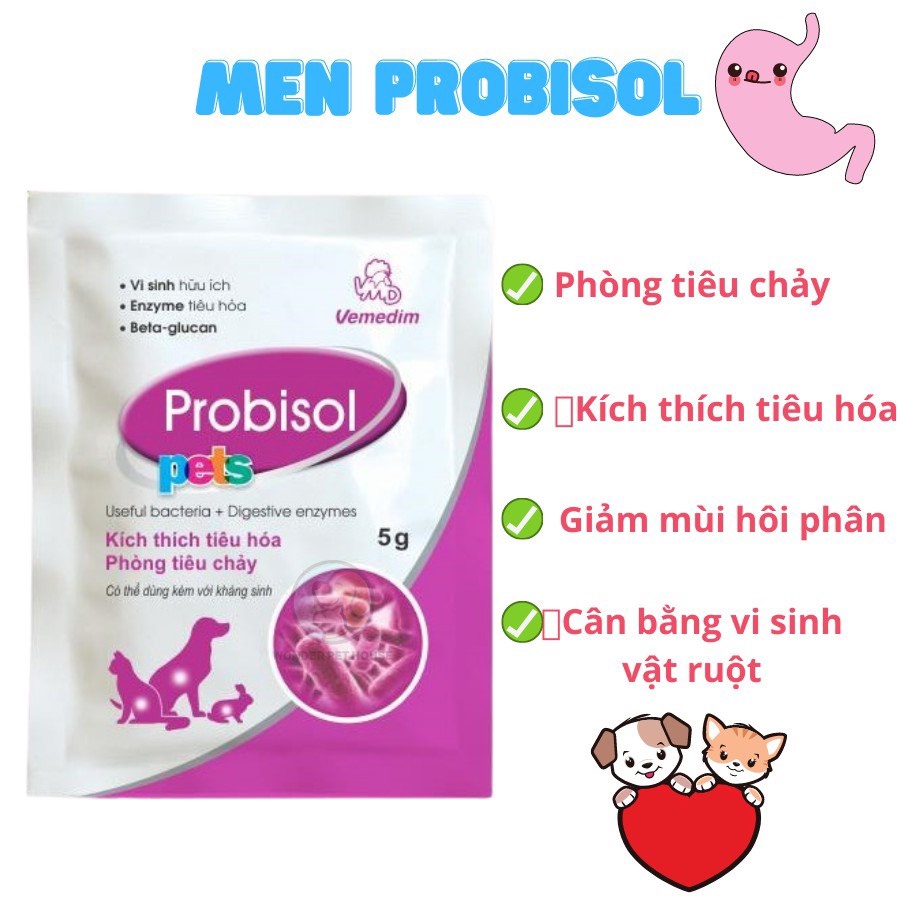 Probisol Pets hỗ trợ hệ tiêu hóa cho chó - Men vi sinh cho tất cả các dòng cún - Susimeo petshop