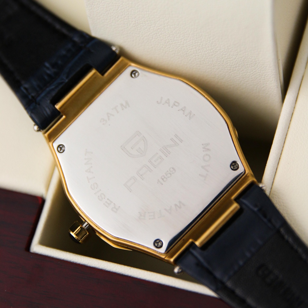 Đồng Hồ Nam Pagini PA1859 Dây Da Siêu Bền - Bảo Hành 12 Tháng Toàn Quốc - Có Lịch Ngày