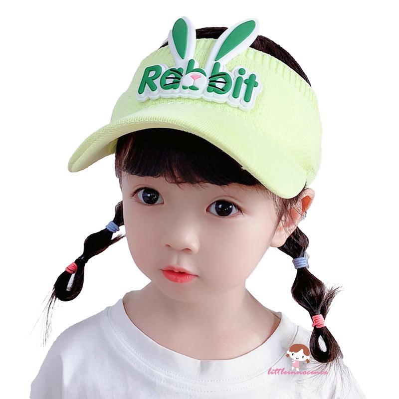 Mũ Lưỡi Trai Hở Chóp Thiết Kế Tai Thỏ Dễ Thương Cho Bé