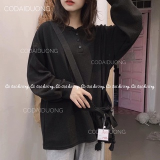 [ hàng hot ] áo bo tăm khuy cổ