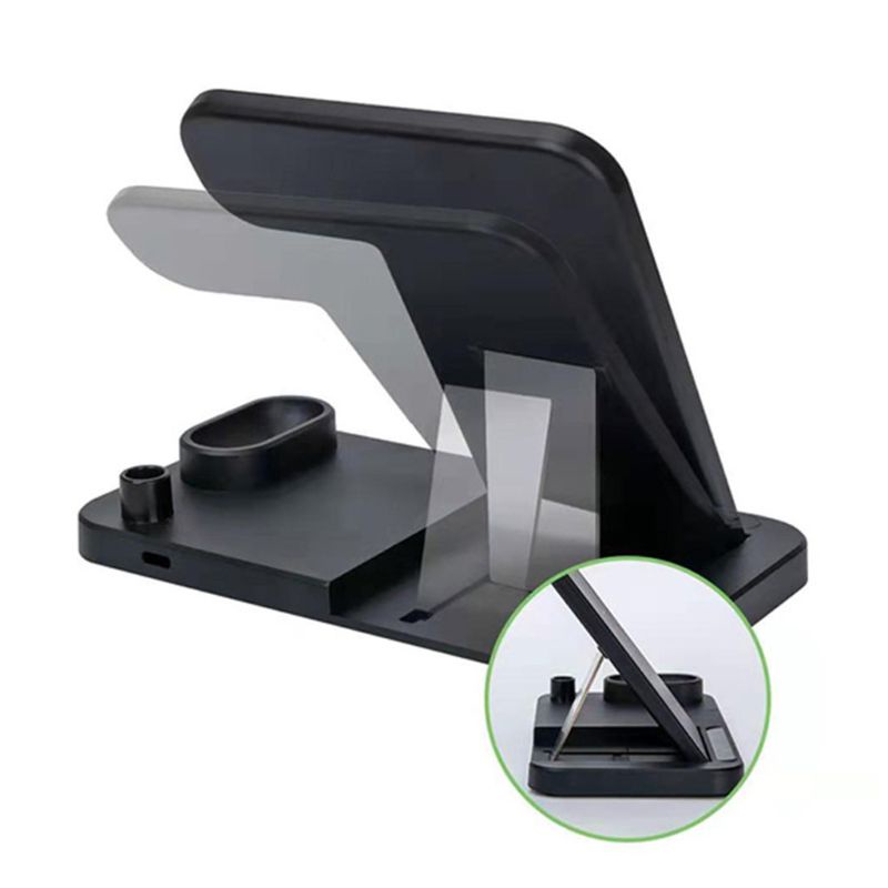 Bộ Đế Sạc Không Dây 4 Trong 1 Cho Đồng Hồ Thông Minh