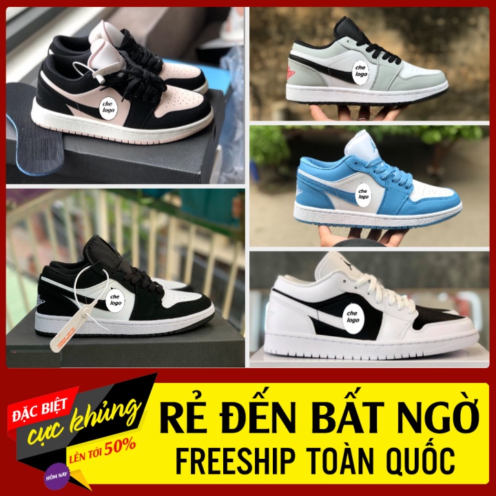 Giày thể thao cổ thấp màu trắng đen gấu trúc cho nam nữ