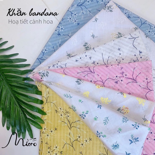 Khăn Bandana họa tiết đa công dụng buộc cổ, buộc đầu, buộc tay đội đầu khăn choàng bandana