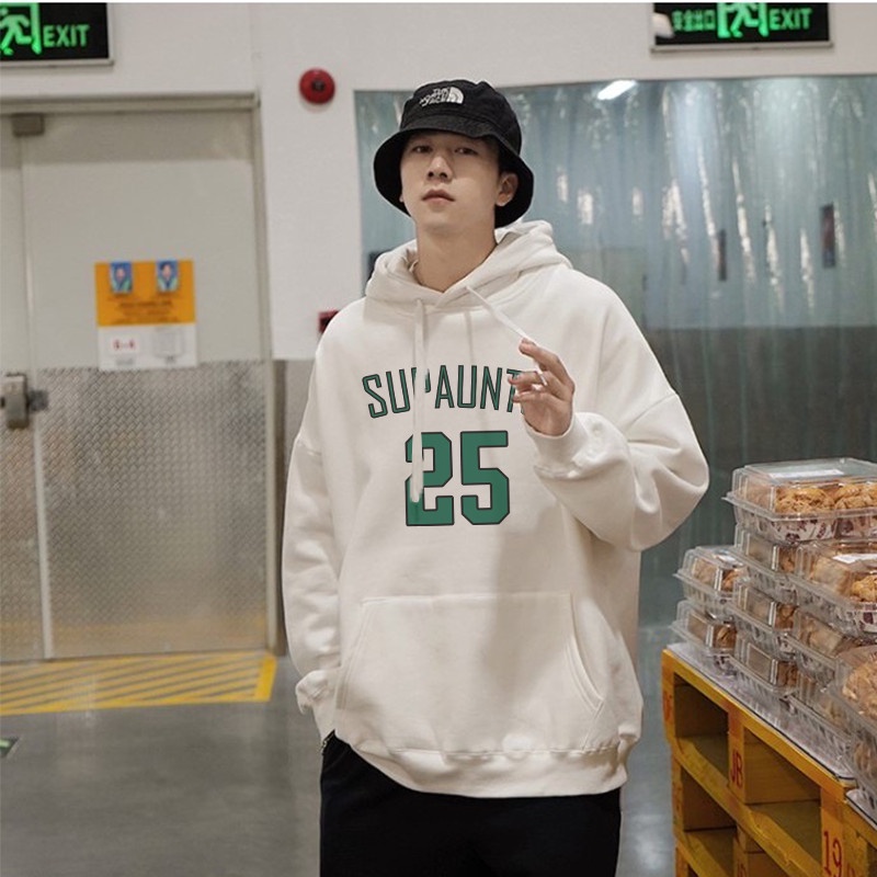 Áo hoodie nam nữ unisex cặp đôi local brand nỉ ngoại form rộng có mũ ulzzang hàn quốc cute zip chống nắng Số 25 Sammy96