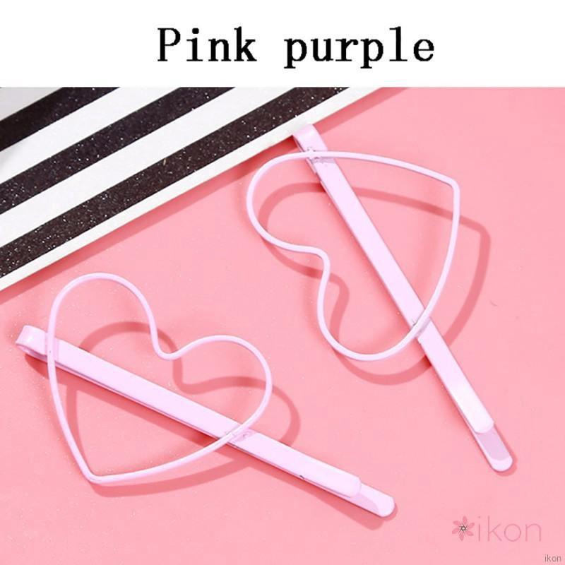 Kẹp tóc kim loại hình trái tim