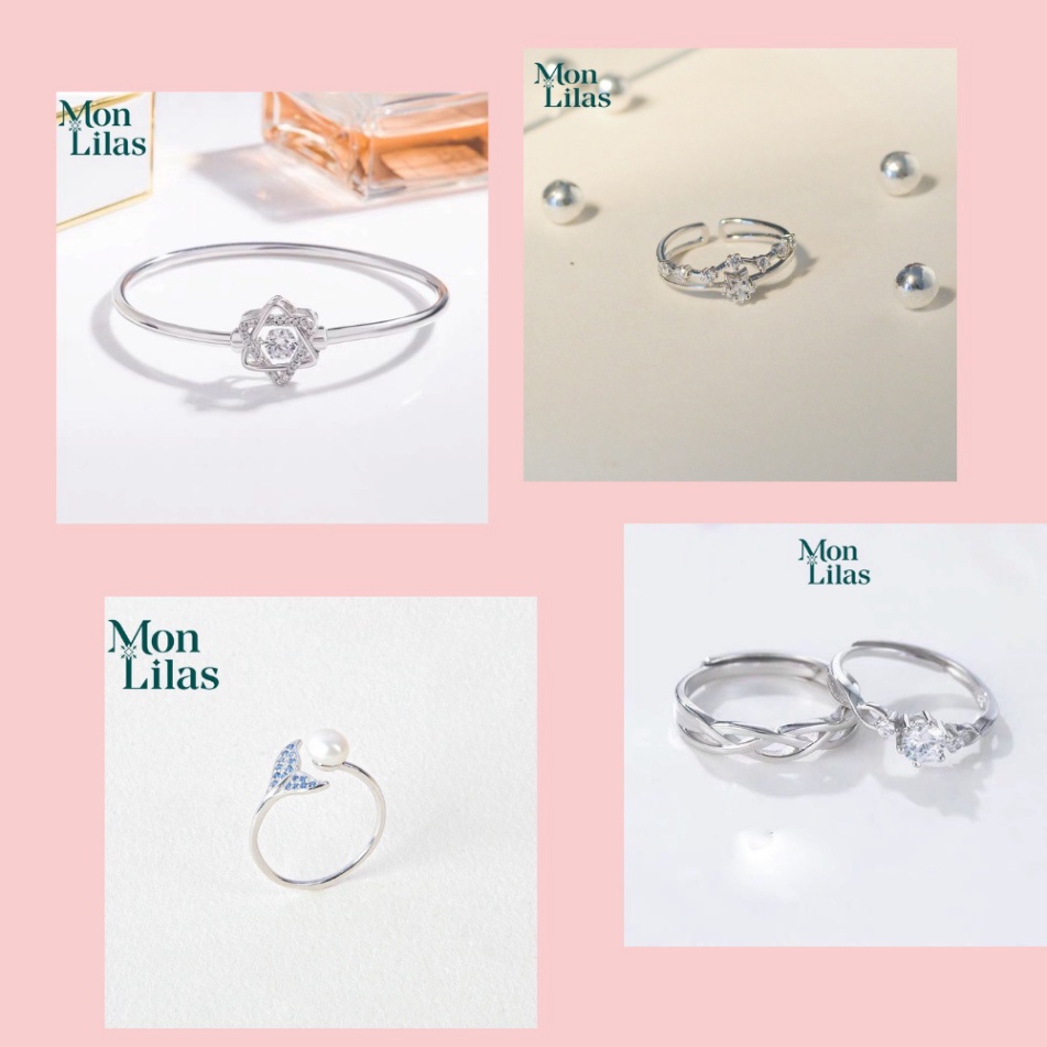 Bộ Quà Tặng Nước Hoa Hồng + Trang Sức Bạc Cao Cấp Dành Cho Phái Đẹp - Quà Tặng Trang Trần