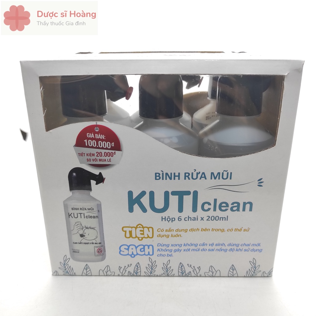 Bình Rửa Mũi Kuti Clean Chai 200ml