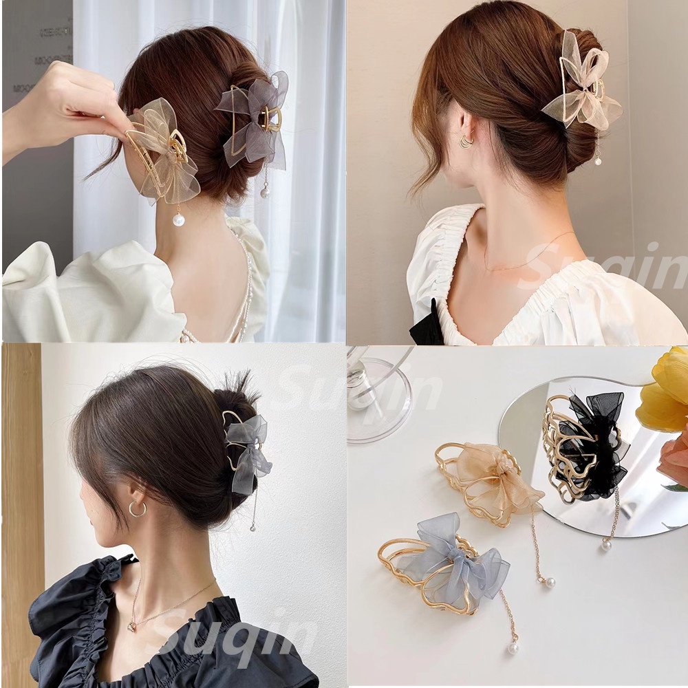 Kẹp Tóc Nửa Hình Cá Mập Phong Cách Hàn Quốc Cho Nữ