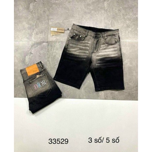 Quần short jean nam vá thỏ phối khóa kéo họa tiết đẹp mẫu mới phong cách trẻ trung cá tính
