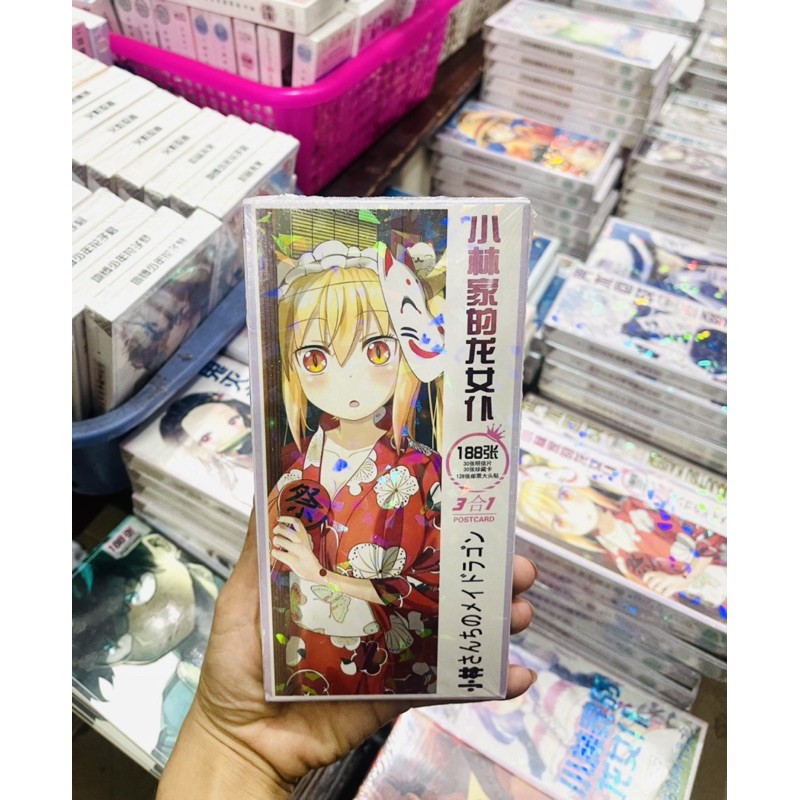 bộ ảnh poscard maid dragon 180 ảnh