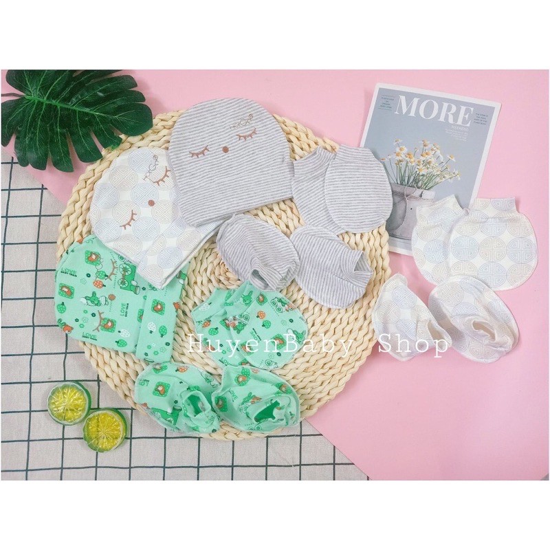 Chọn mẫu -  Set mũ bao tay chân Hotga cho bé sơ sinh loại đẹp