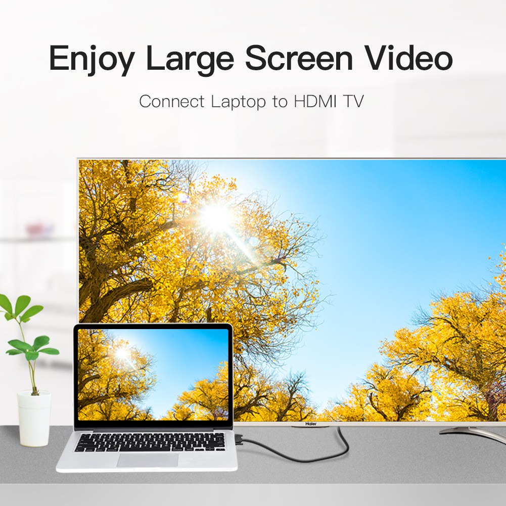 VENTION Dây Cáp Chuyển Đổi hdmi Sang dvi 24 + 1 male Hỗ Trợ 1080p Cho Laptop Vga Sang hdmi