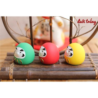 Lật đật Daruma gốm 5cm - 3 màu