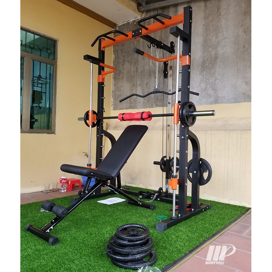 Giàn tạ đa năng JL-K8 🔥 Máy tập GYM có Squat 🔥 Dụng cụ thể hình cho gia đình