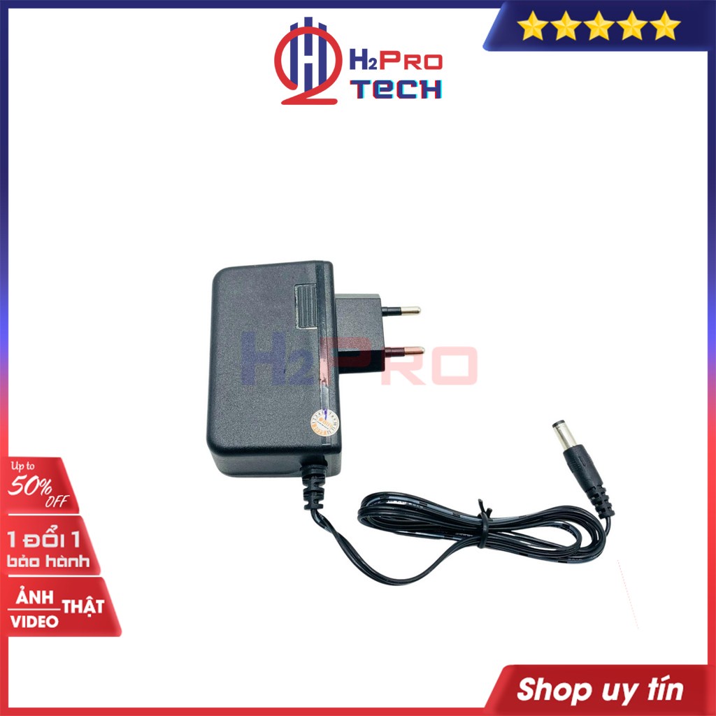 Củ Nguồn 12V 2A, Củ Sạc 12V 2A Chân To 5.5Mm Sony Cao Cấp Cho Camera, Modem Wifi, Tv Box-H2Pro Tech