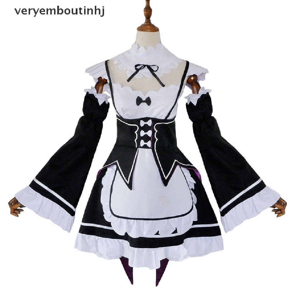 Animer Cosplay Costume Ram/Rem Sets Superior Quality Anime Convention Maid Dress .