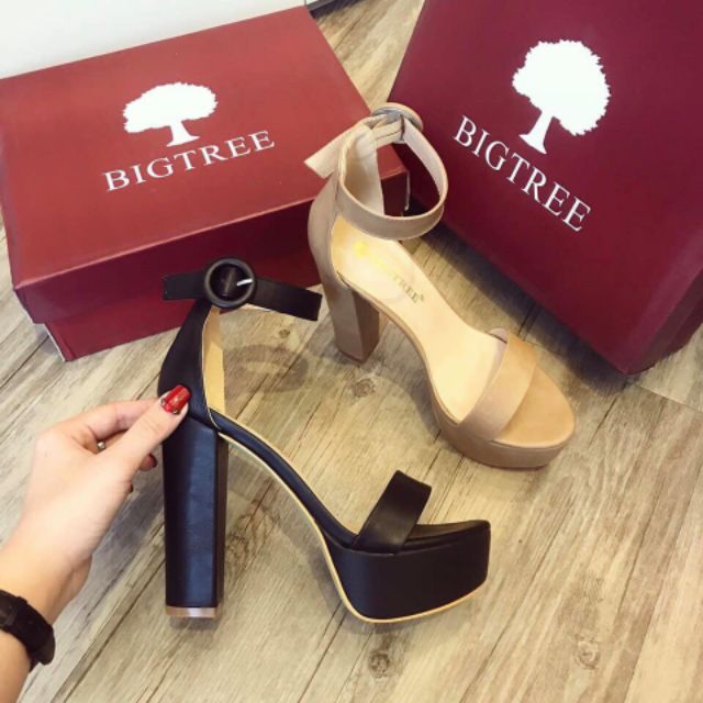 GIÀY CAO GÓT BIGTREE SANDAL ĐÚP ĐẾ HÀNG CHÍNH HÃNG CAO 13,5CM (1550-1 ,GIÀY CƯỚI)